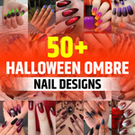 Ombre Halloween Nails