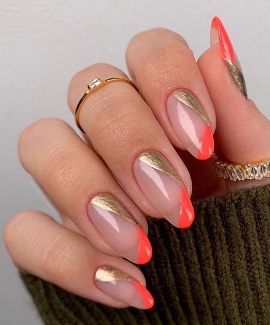 Ombre Nails Yellow and Orange