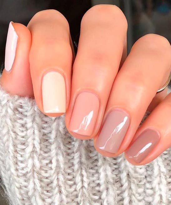 Ombre Neutral Nails