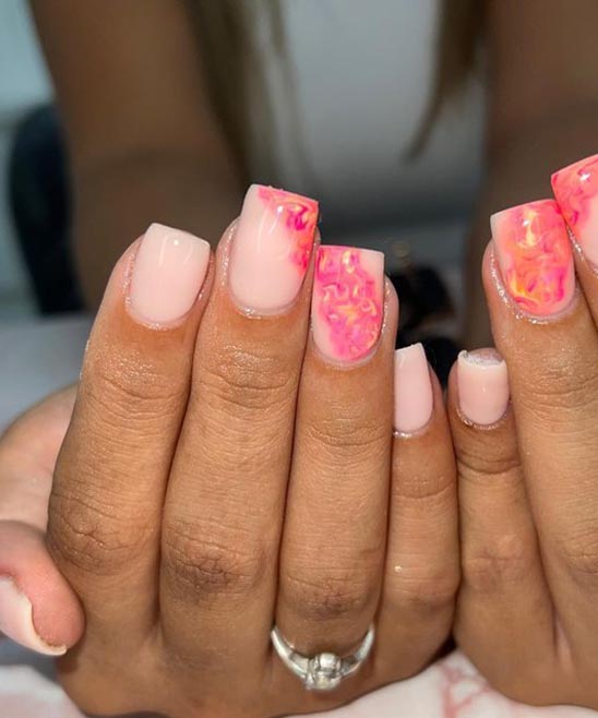 Ombre Rose Gold Nail Designs