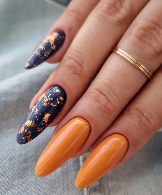 Orange Nail Art