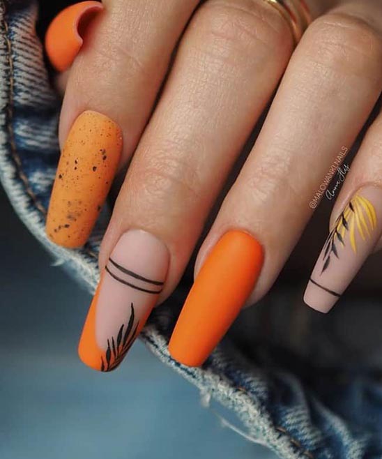Orange Nail Colors for Summer