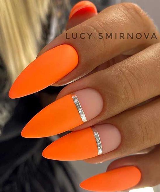 Orange Nail Design