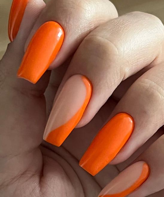 Orange Nail Designs Summer