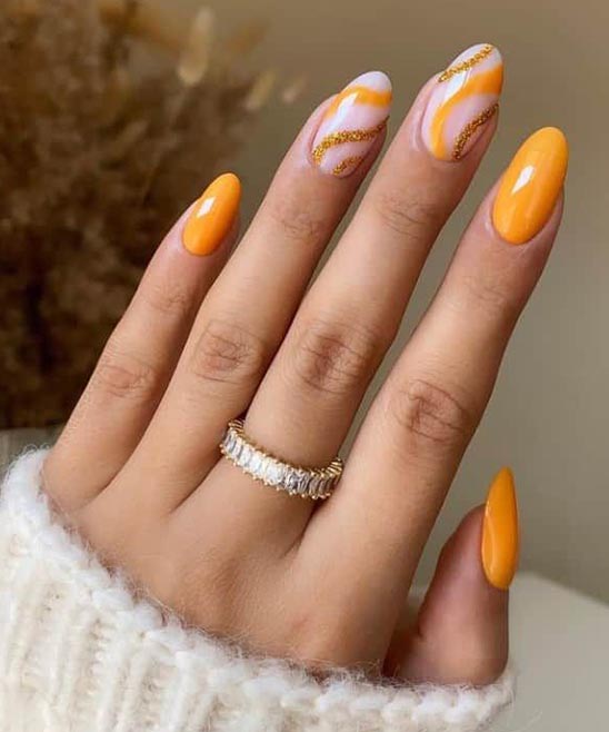 Orange Nail Ideas for Summer