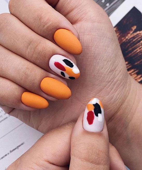 Orange Summer Nail Ideas