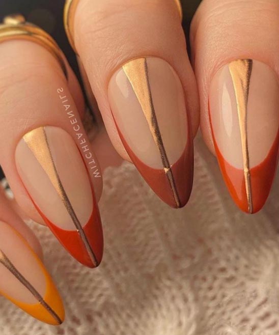 Orange Toe Nail Designs