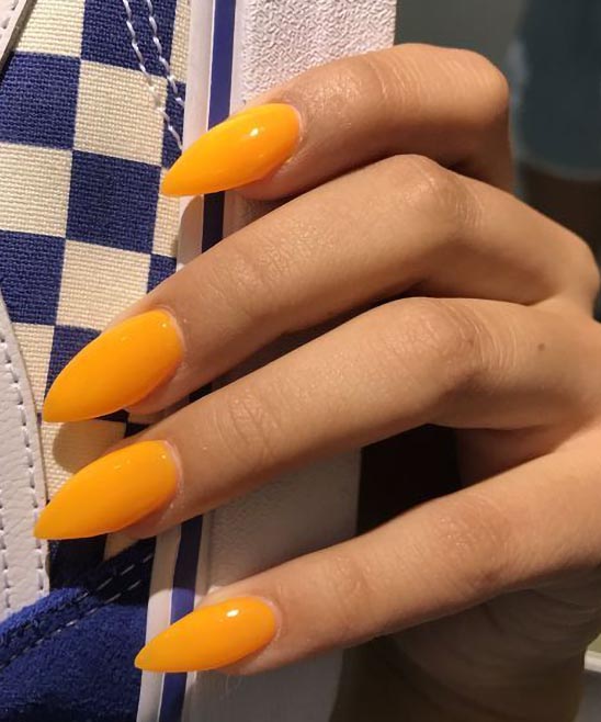 Orange and Yellow Ombre Nails