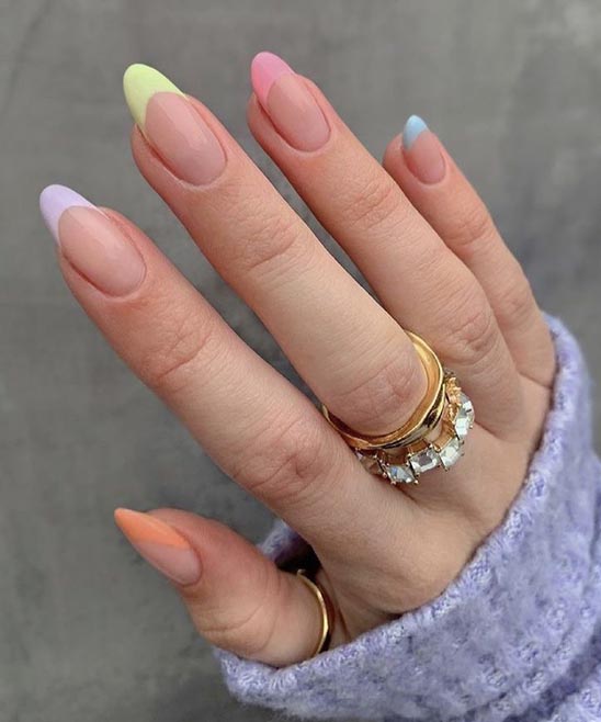 Oval Acrylic Nails Designs