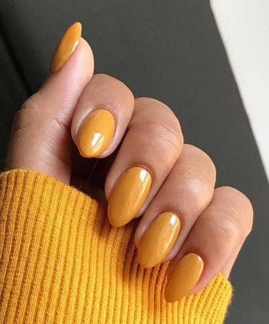 Pastel Yellow Nails Almond