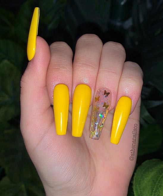 Pastel Yellow Nails