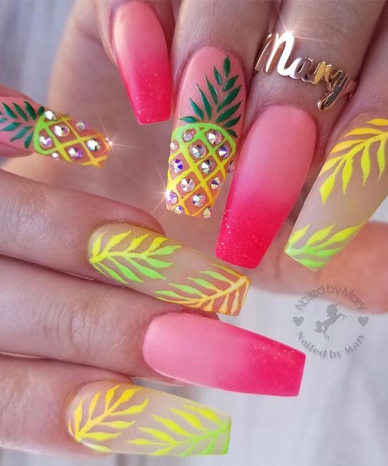 Pineapple Nails Design