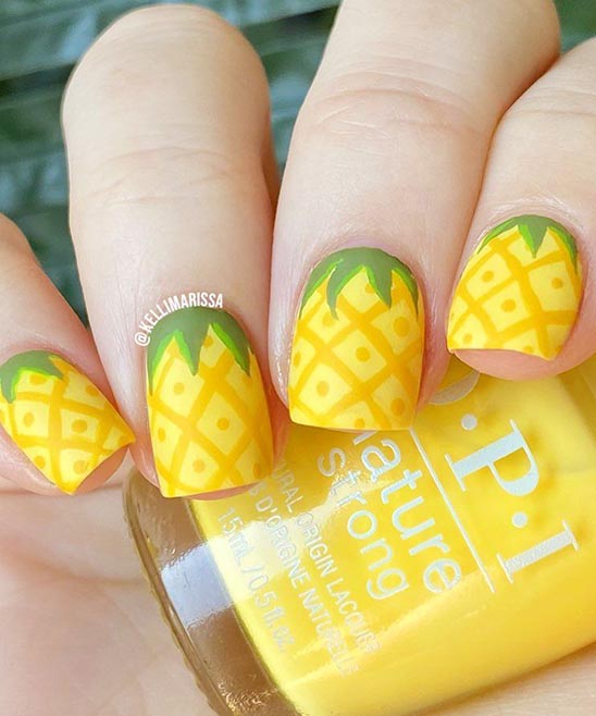 Pineapple Nails Designs