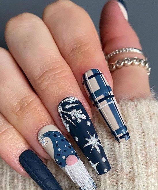 Pink Christmas Nail Designs