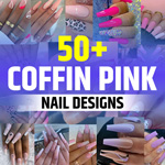 Pink Coffin Nail Designs