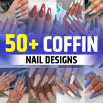 Pink Coffin Nail Designs