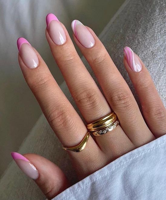 Pink French Tip Press on Nails