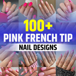 Pink French Tips Nails