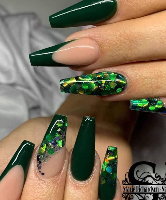 Pink Nail Designs Coffin Shape