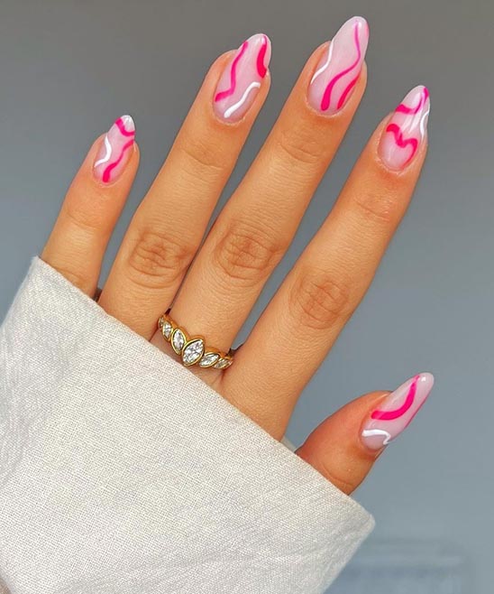 Pink Nails With French Tips