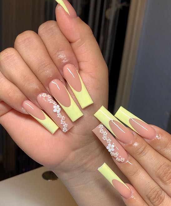 Pink Short Square Nails