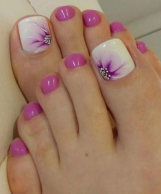 Pink Summer Toe Nail Designs