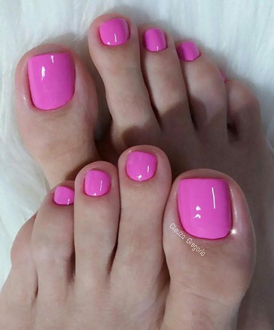 Pink Toe Nails Design