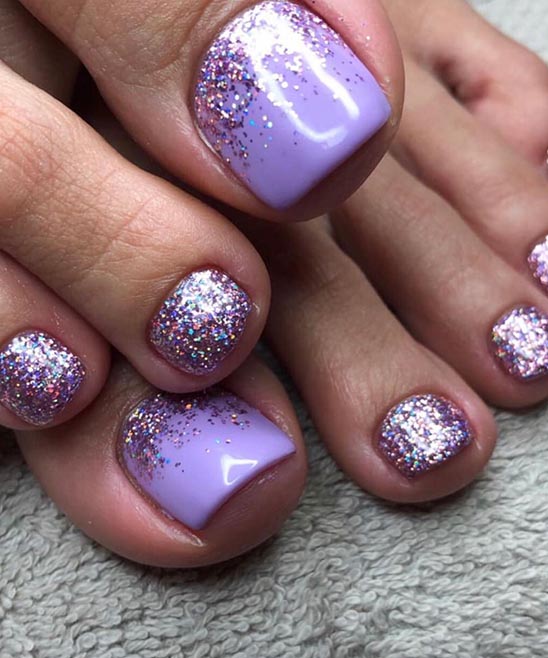 Pink and Gray Toe Nail Designs
