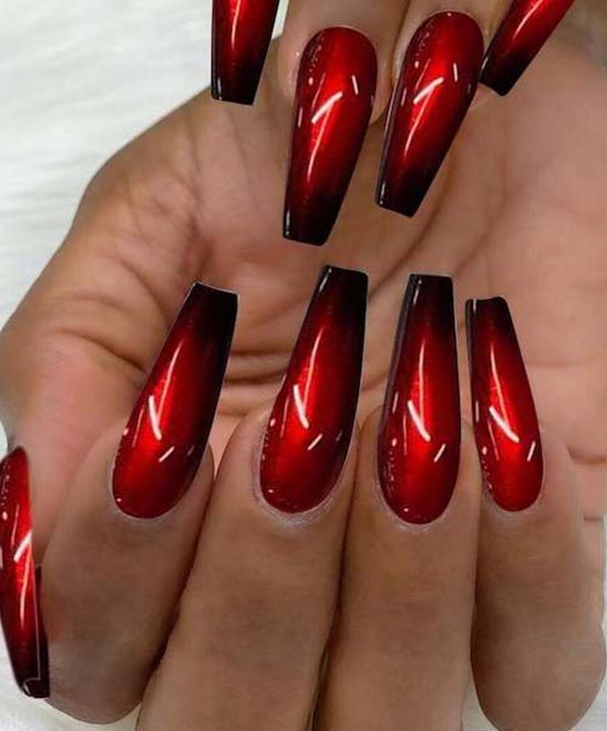 Pink and Red Christmas Nails