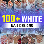 Pink and White Nails