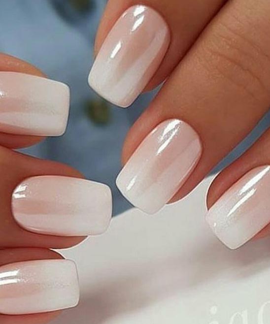 Pink and White Ombre Stiletto Nails