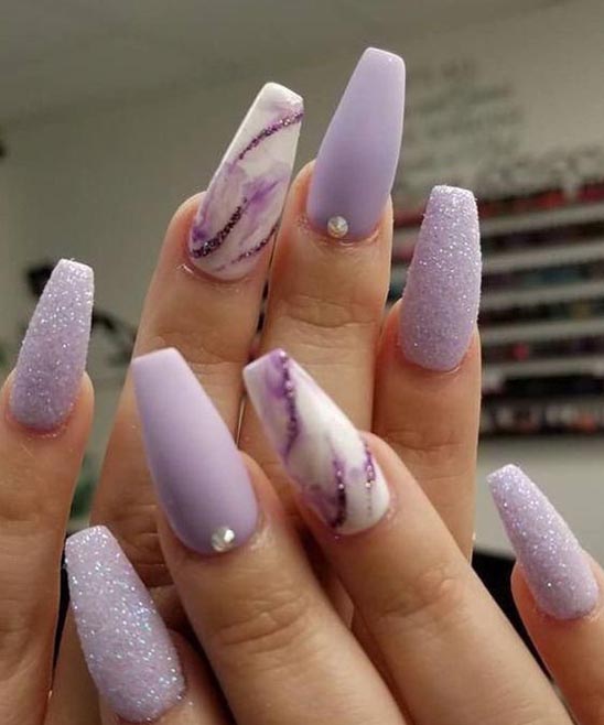 Pretty Coffin Nail Designs