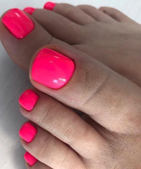 Pretty Pink Toe Nail Designs