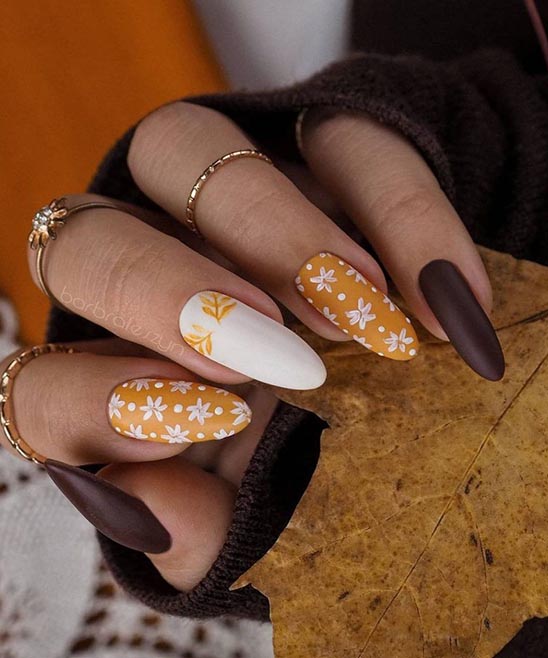 Pumpkin Acrylic Nails