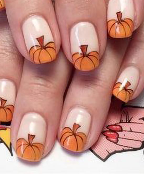 Pumpkin Nail Designs