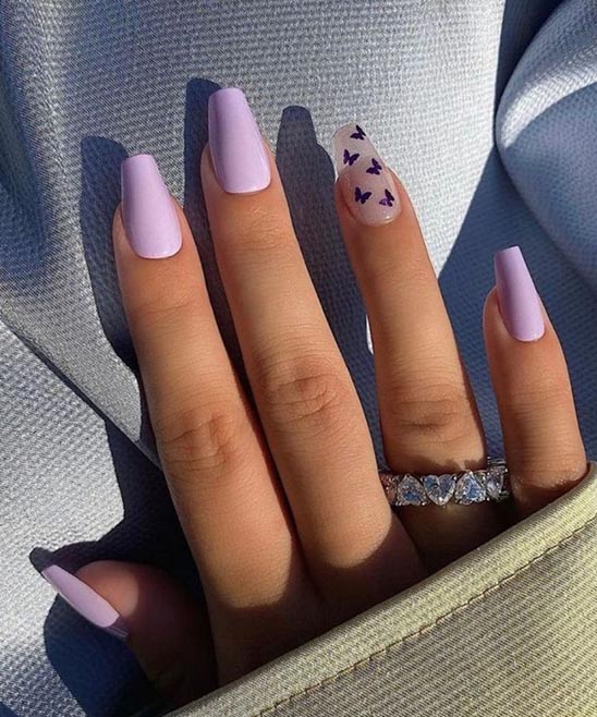 Purple Cat Eye Nails