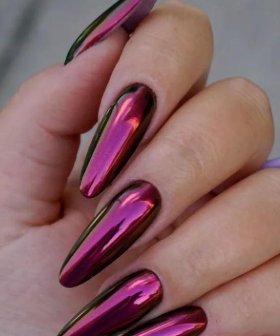 Purple Fall Color Nails