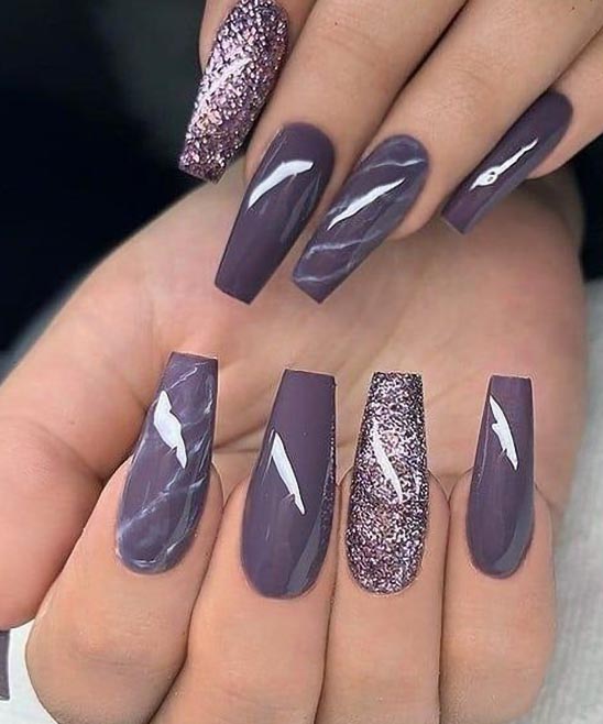 Purple Gray Nail Polish