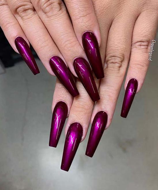 Purple Press on Nails