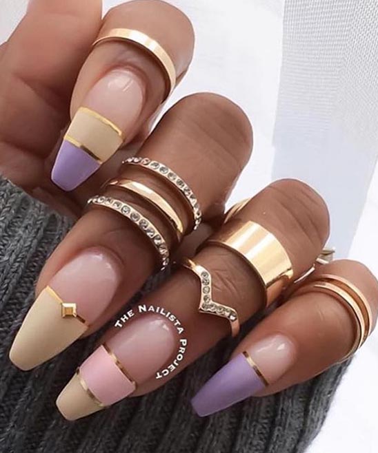 Purple and Gold Nail Designs 2023
