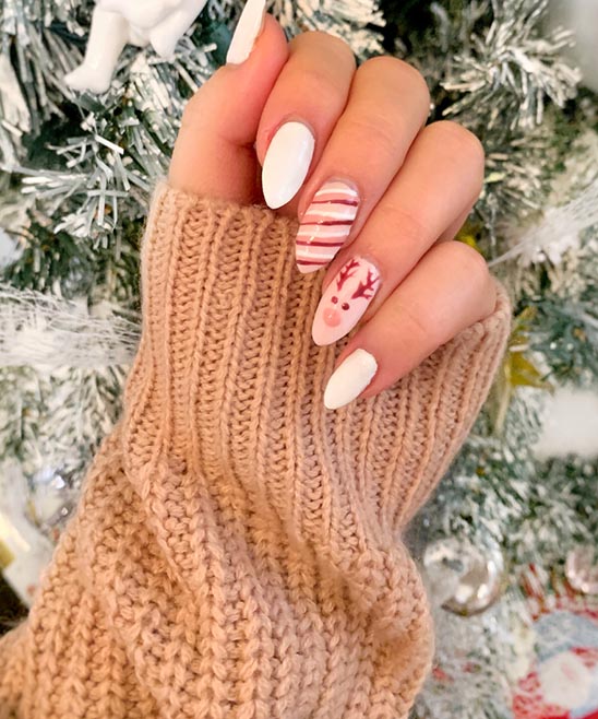 Red Acrylic Nails Christmas