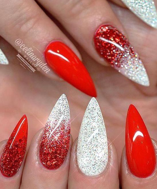 Red Christmas Nails 2023