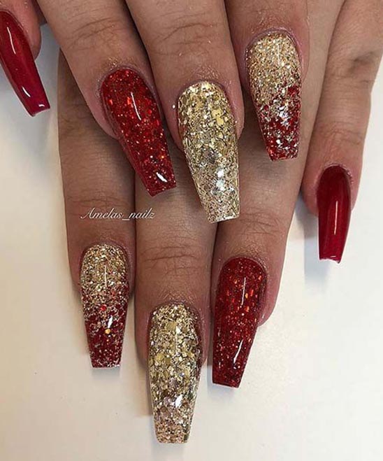 Red Christmas Nails Ideas