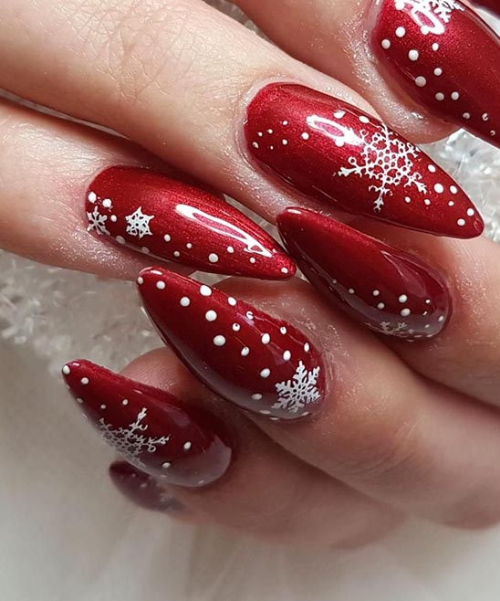 Red Christmas Ombre Nails