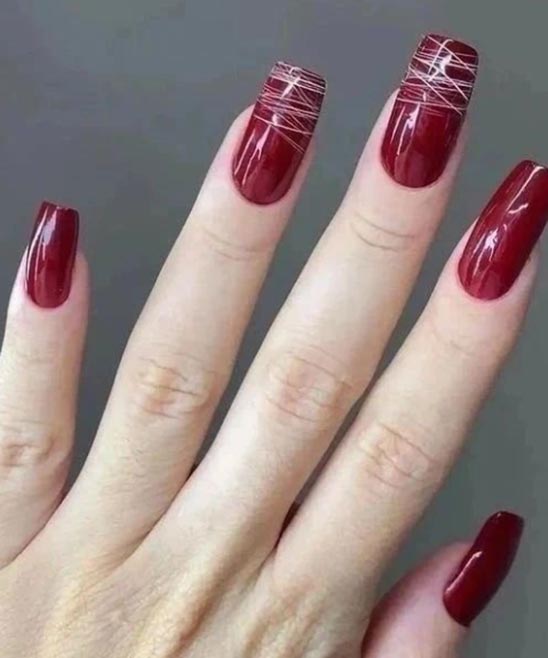 Red Chrome Christmas Nails