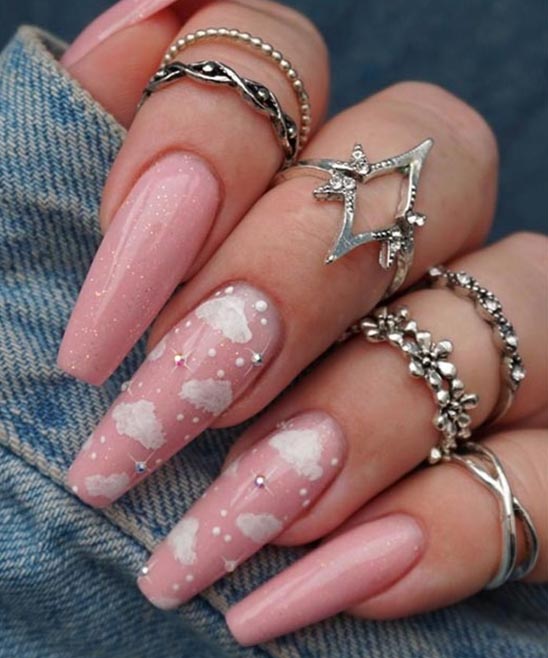 Red Coffin Nail Designs