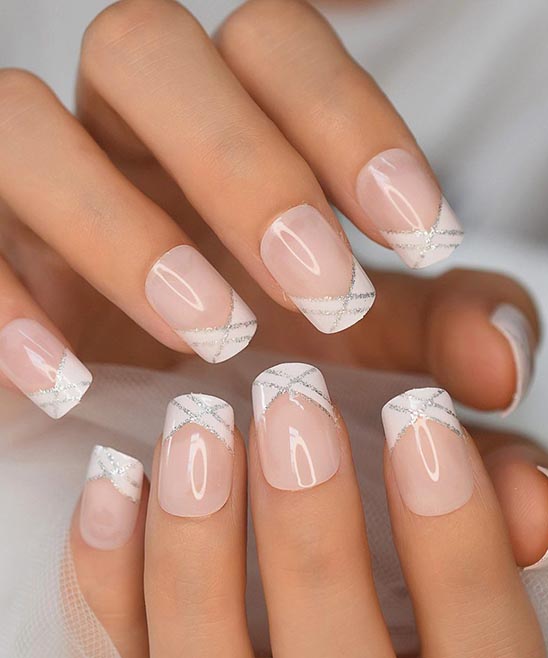 Red French Christmas Nails