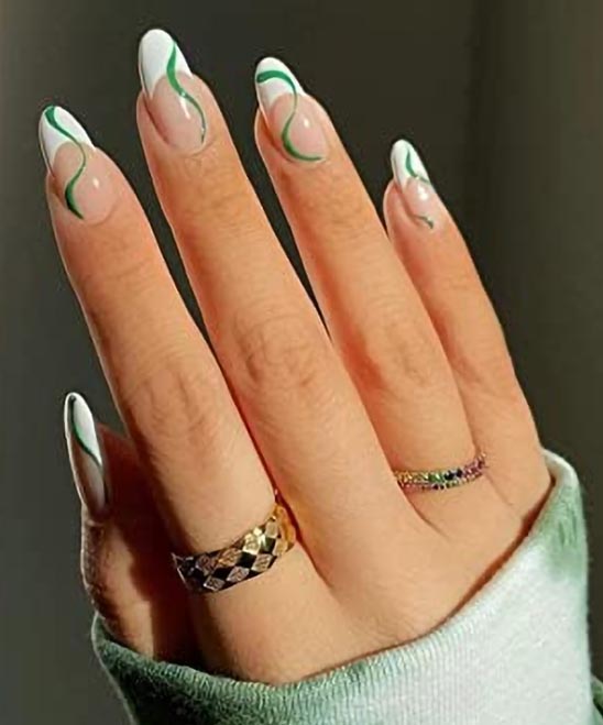Red Green and White Nail Designs