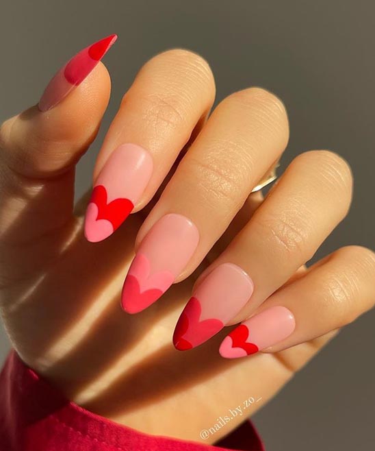 Red Heart Nail Designs