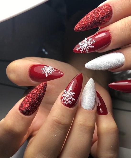 Red Nail Designs Christmas